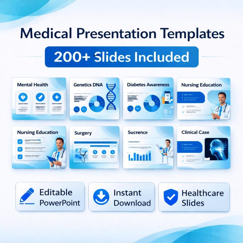 Medical Presentation Templates Bundle – Editable Healthcare Powerpoint ...