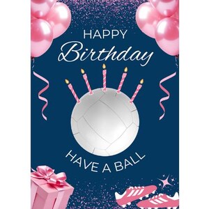 Mädchen GAA Geburtstagskarte Gaelic Football Digitaler Download