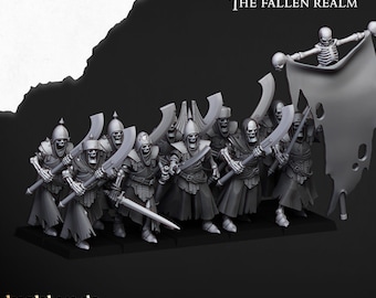 Highlands miniatures skeletal guards | BASES INCLUDED