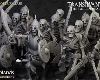 Highlands miniatures skeleton warriors | BASES INCLUDED