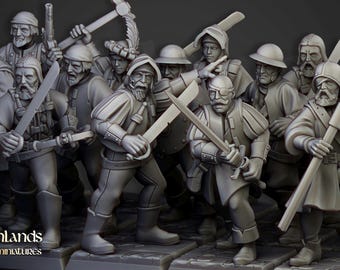 Highlands miniatures sunland militia | BASES INCLUDED