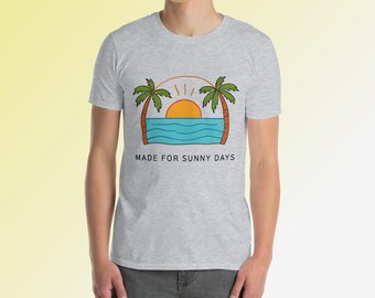 Palm Tree Beach T-Shirt: Unisex Summer Graphic Tee