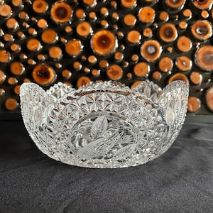 Vintage Hofbauer Cut Crystal Bowl (West German Bleikristall) - Byrdes Collection