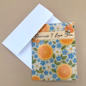 Parce que je t'aime, charmantes cartes de voeux, cartes florales pour toutes les occasions, notes manuscrites, messages attentionnés