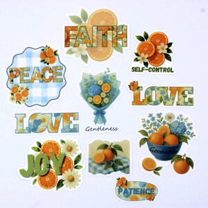 Fruit of the Spirit, stickers voor christelijke vrouwen bijbeltekst, laptopsticker, sticker beker, stickers God Faith