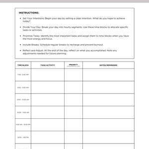 Adult ADHD planner, digital ADHD planner, digital download