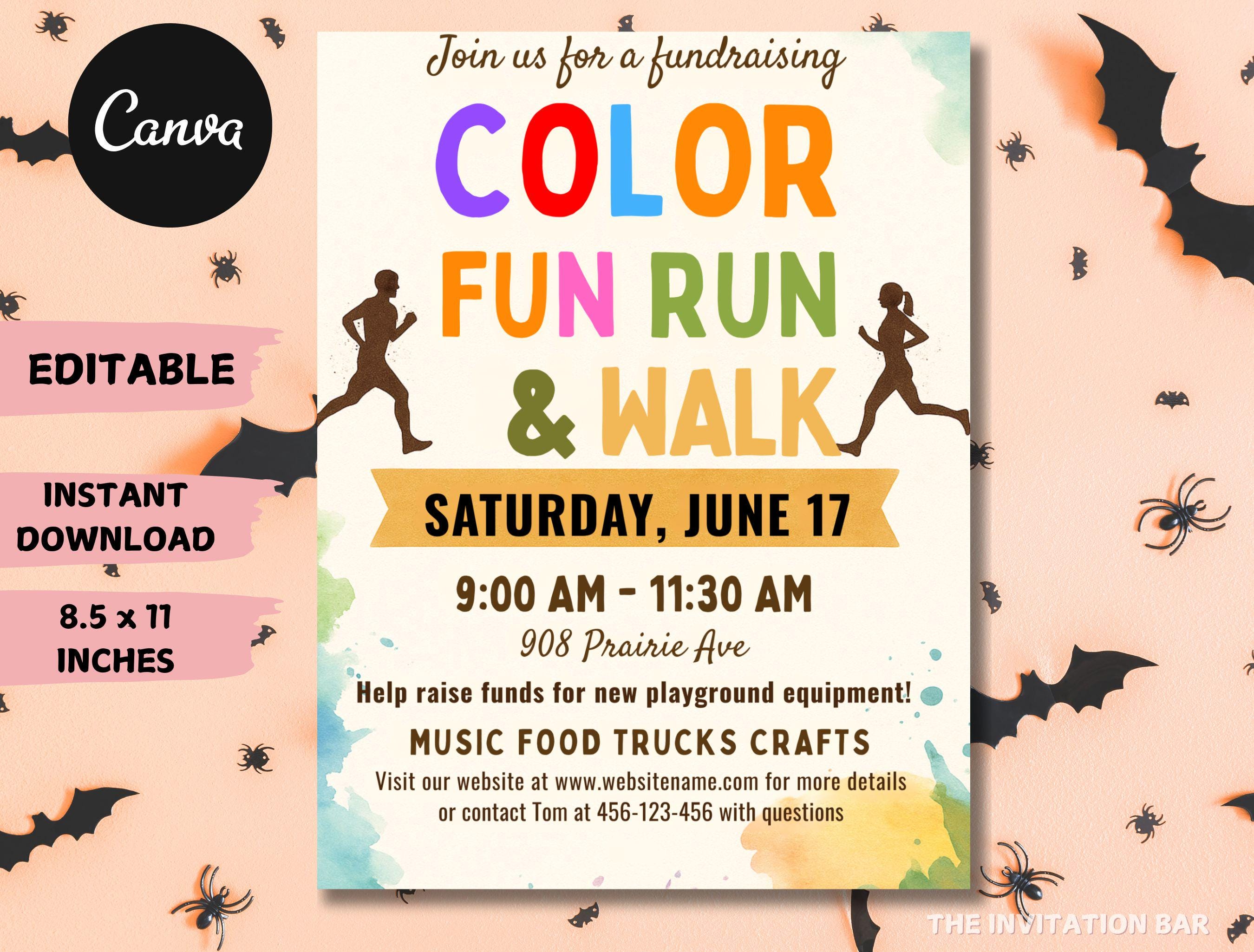 Poster Community Run Fun Run Flyer UK