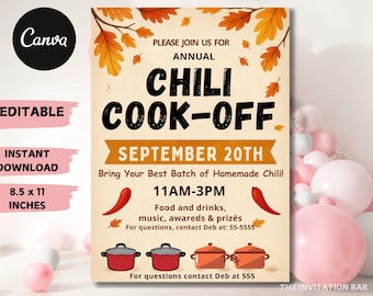 Editable Fall Festival Flyer: Autumn Harvest Template (Digital Download)