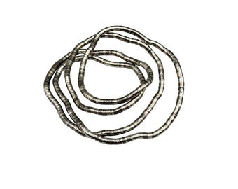 Vintage 90s Bendable Snake Necklace Or Bracelet Adjustable Flexible Fit Silver Tone