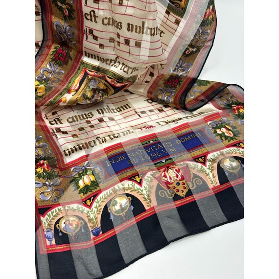 ECHO Silk Scarf Rectangular Long Hand Rolled Scar… - image 6