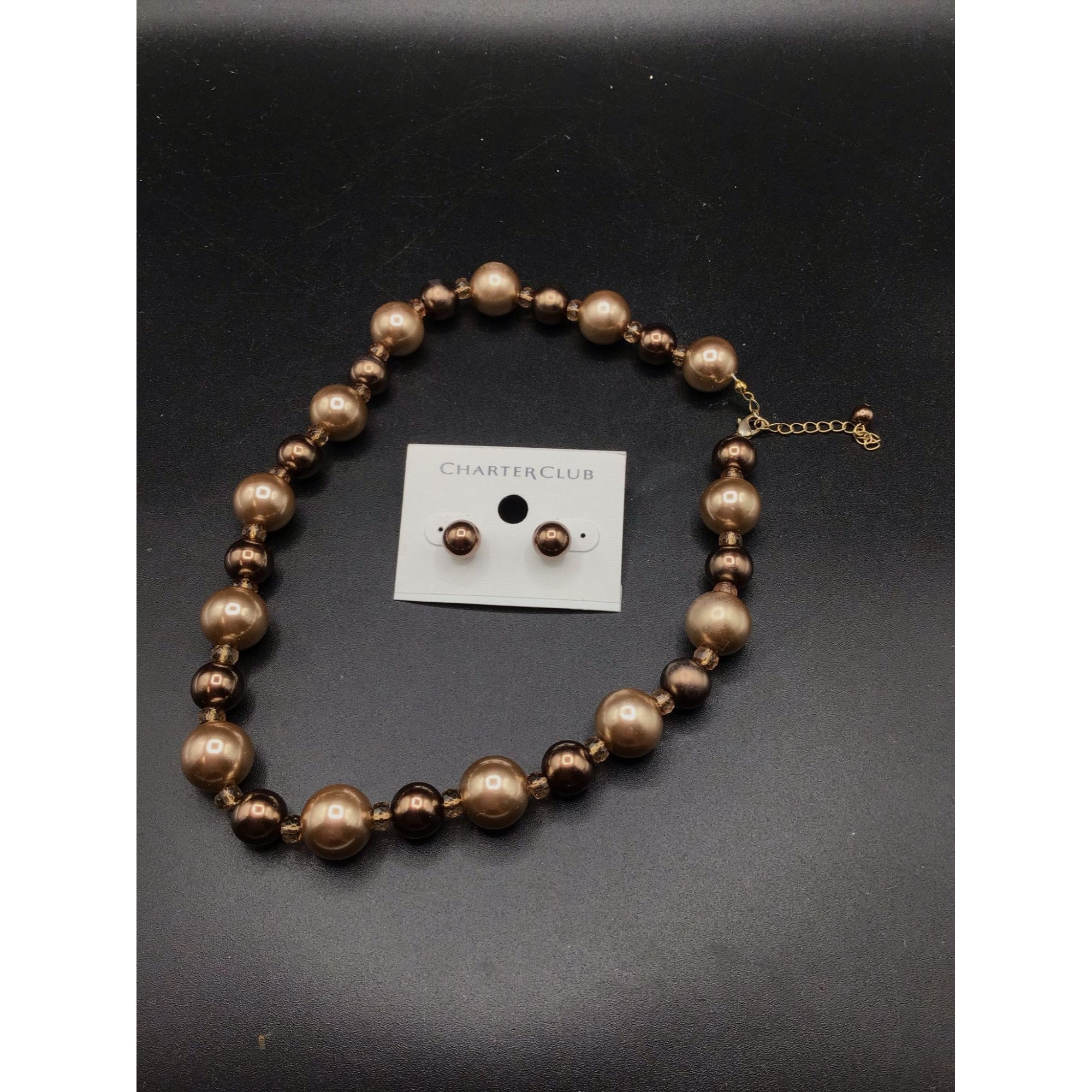 Charter Club Brown Pearl Chain Necklace, Women's Fashion, Jewelry &  Organisers, Necklaces on Carousell