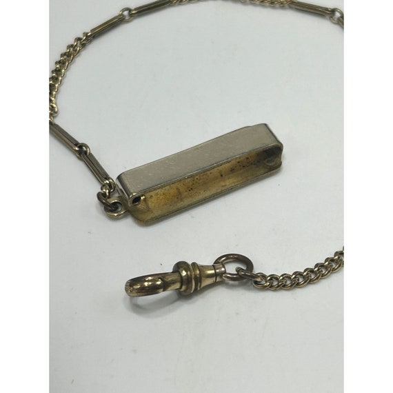 Vintage Pocket Watch Chain Older Antique Gold Ton… - image 5