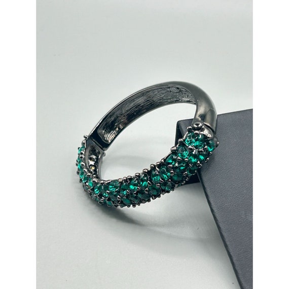 Designer Signed KJL Kenneth Jay Lane Hinged Clamp… - image 5