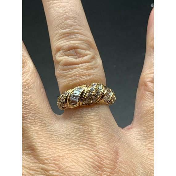 925 cz hotsell gold ring
