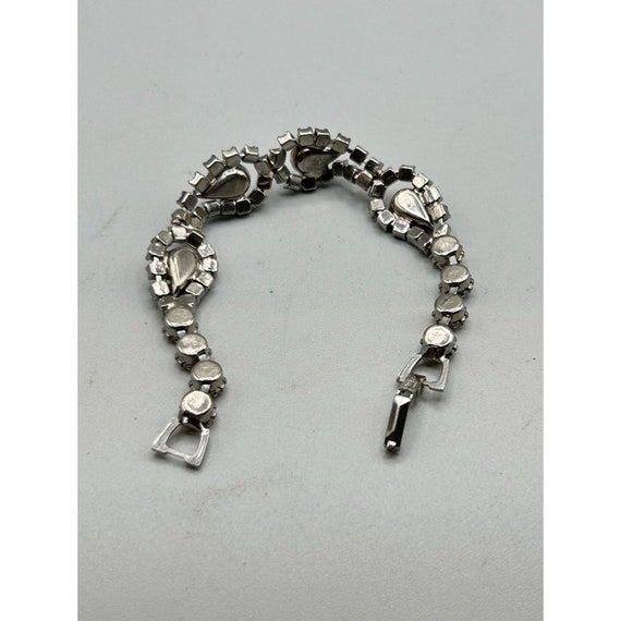 Signed Weiss Clear Rhinestones Bracelet All Prong… - image 5