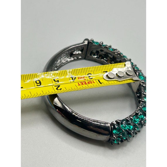 Designer Signed KJL Kenneth Jay Lane Hinged Clamp… - image 7