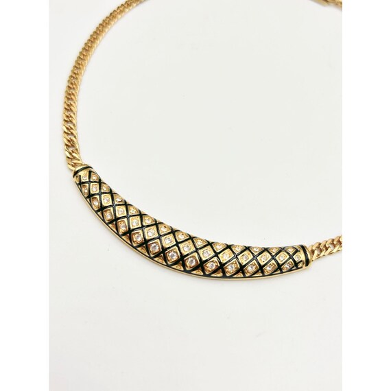 Signed SWAROVSKI Vintage Choker Necklace Elegant … - image 7