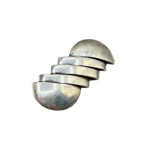 Vintage Taxco Mexico Sterling Silver 925 Brooch Modernist Geometric Design