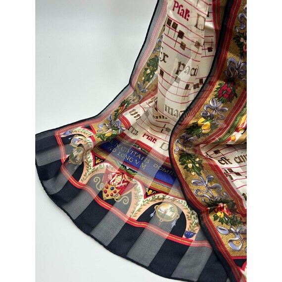 ECHO Silk Scarf Rectangular Long Hand Rolled Scar… - image 7