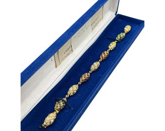 JBK Camrose & Kross Bracelet New In Box Jacqueline Kennedy Jewelry Colorful Crystals Links