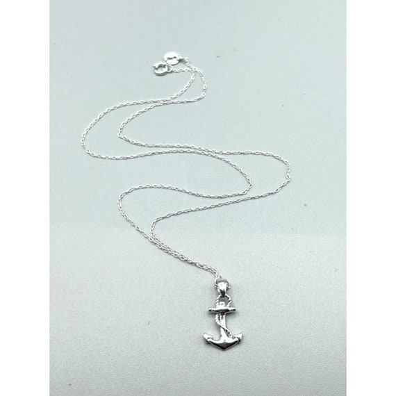 Anchor Necklace Sterling Silver Chain & Pendant Liberty Symbol