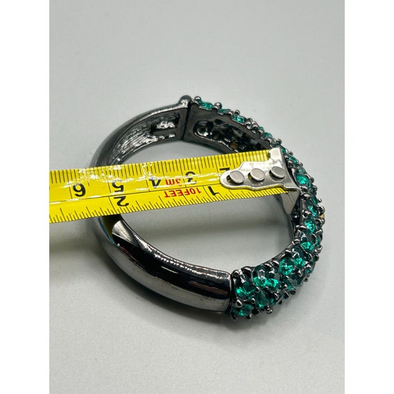 Designer Signed KJL Kenneth Jay Lane Hinged Clamp… - image 8