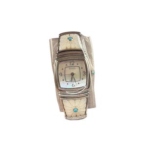 ECCLISSI WRIST WATCH Sterling Silver Turquoise Mother of  display picture 1