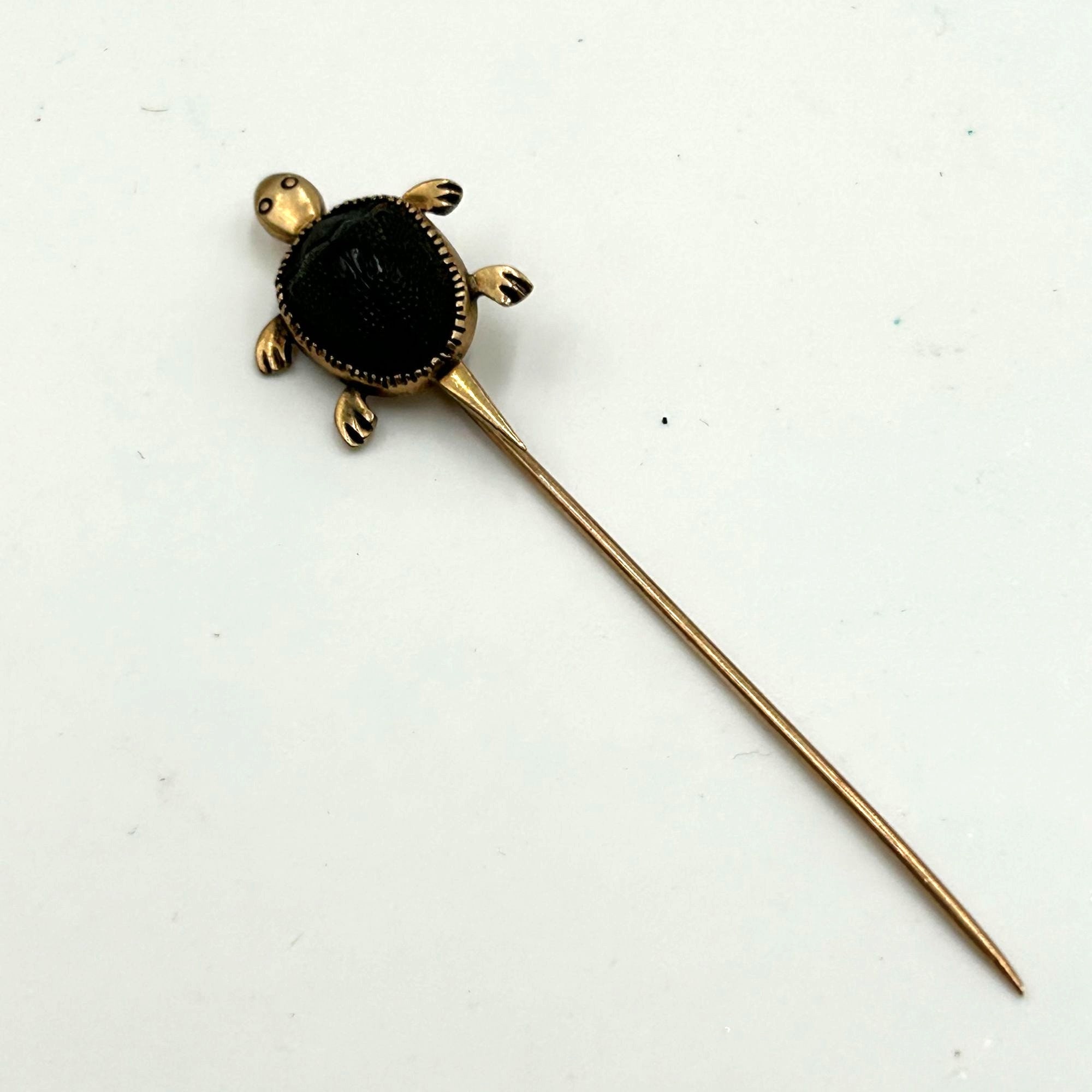2-10K Yellow Gold Stick Pins, 2.5 Grams
