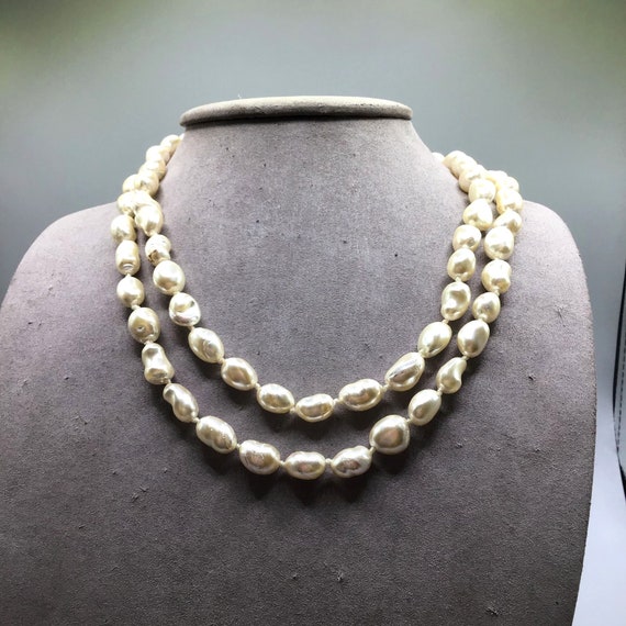 アクセサリー cocoSISE FAKE PEARL NECKLACE Faux Baroque Pearls Necklace Simulated Costume Jewelry Acrylic