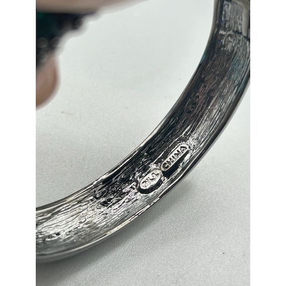 Designer Signed KJL Kenneth Jay Lane Hinged Clamp… - image 6