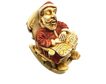 Harmony Kingdom Jingle Bell Rock Santa in Rocking Chair UK Made Figurine 1998