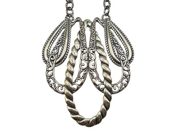 CAROLYN POLLACK Lasting Connection Necklace Relios Sterling SIlver 925 Southwestern Jewelry
