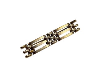 Vintage Gold Filled Bar Pin 1/20 12K GF Makers Signed Classic Simple Design