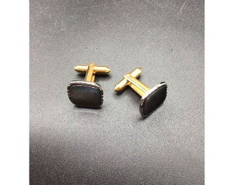 Gold Filled Mother of a Pearl Cufflinks Classic & Elegant Design Vintage Jewelry