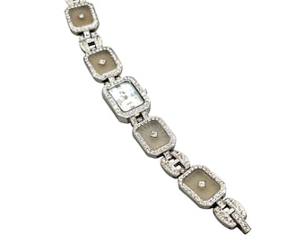 Art Deco Inspired Watch Camphor Glass Links By FX Franz Xavier