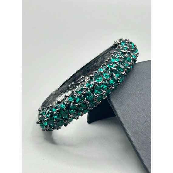 Designer Signed KJL Kenneth Jay Lane Hinged Clamp… - image 2