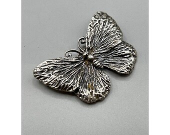 NAPIER Signed Butterfly Brooch Detailed Butterfly Pin Vintage Costume Jewelry