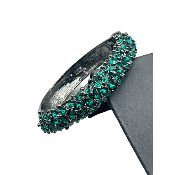 Designer Signed KJL Kenneth Jay Lane Hinged Clamp… - image 1