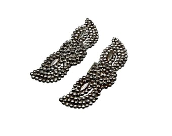 Pair Of Antique Cut Steel Shoe Clips