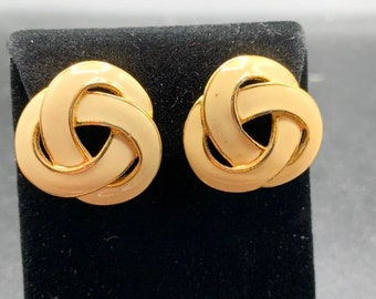 Napier enameled knots earrings very classic intersecting knots design