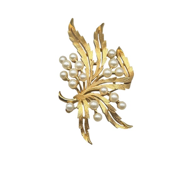 5440 - Spilla a forma di fiore in oro giallo con diamanti - Italia