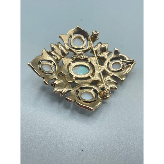 Sarah Coventry Remembrance Pin Brooch Gold Tone P… - image 4