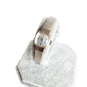 VTG Bulova 23 Mechanische Wind Up Uhr Silberton Lady Uhr Arbeits Zustand