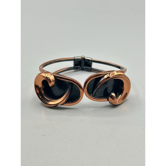 Parure Bracelet Et Collier Vintage Années 70 - Argenté Laiton Cuivre, Style Moderniste Articulé
