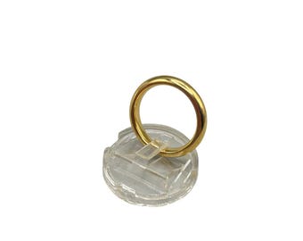 MILOR Wedding Band Gold Over Stainless Steel Wedding Band Size 8