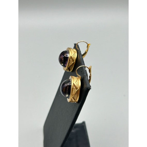 Vintage Signed Givenchy Lever Back Dangles Earrin… - image 5