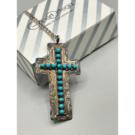 JASON & PEARL UKESTINE Zuni Cross Necklace Gilbert Ortega