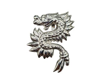 TOMAS SOTELO TAXCO Sterling SIlver Dragon Pin Brooch And Pendant Mexico 925
