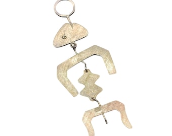 Articulated Fish Pendant Made in Peru 925 Sterling Silver Wearable Art Jewelry