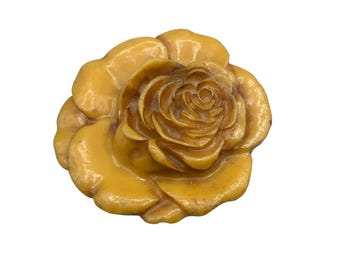 Vintage Rose Flower Belt Buckle Charmant of Beverly Hills California